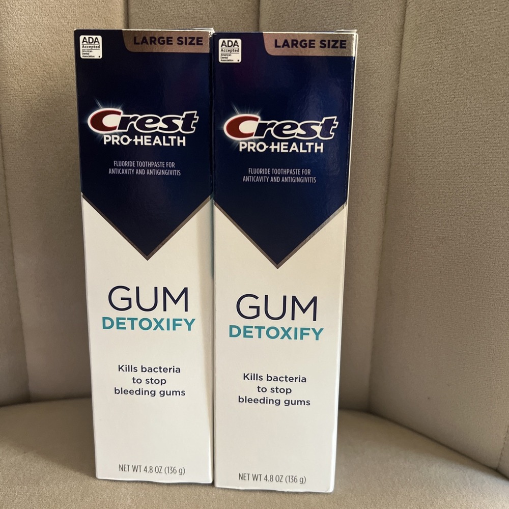 2pk Crest Pro-Health Gum Detoxify Toothpaste 4.8oz Large Size EXP 05/2028